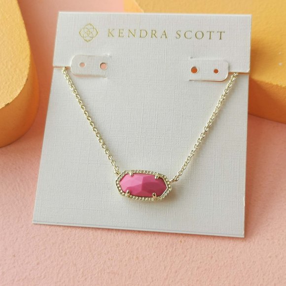 Kendra Scott - Elisa Magenta Magnesite Gold Pendant Necklace - Picture 1 of 3